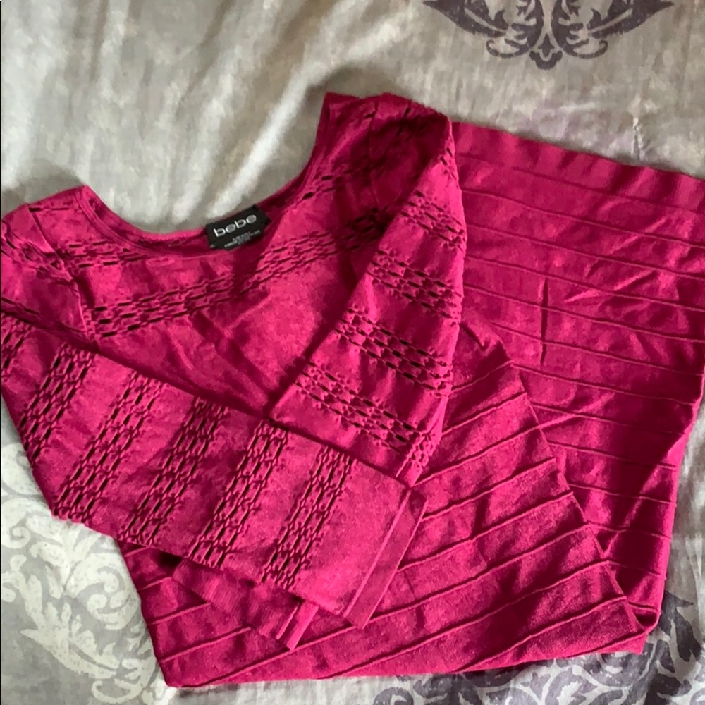 bebe bandage bodycon dress